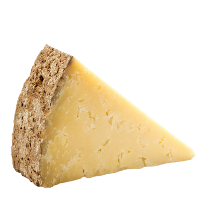 a slice of Cantal d'Entre Deux Fermier cheese
