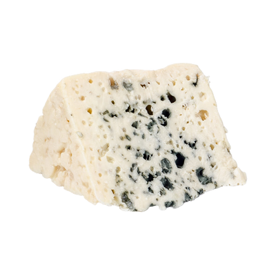 a block of Roquefort cheese