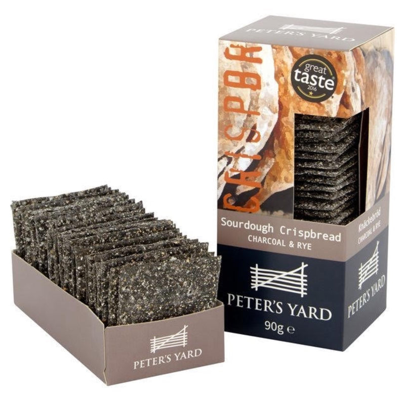 Rye & Charcoal Sourdough Crackers