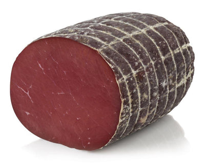 a chopped piece of Bresaola Punta D'Anca