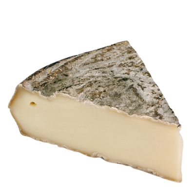 a big slice of Saint-Nectaire cheese